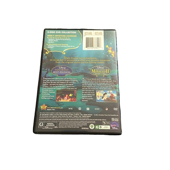 Disney The Little Mermaid 2-Disc DVD Collection - Picture 2 of 4
